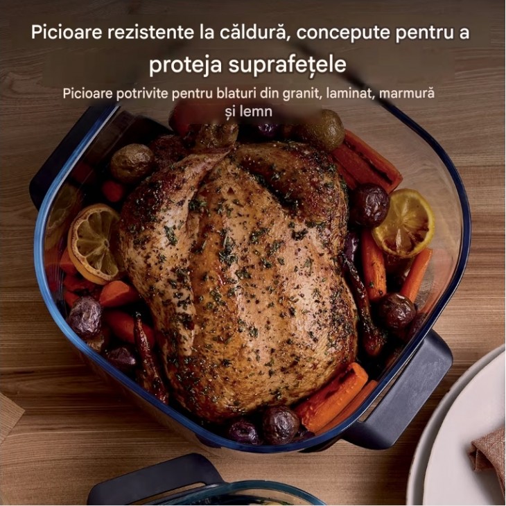Friteuza cu aer cald, Ninja CRISPi PRO XL AS090EUGN, 2050 W, 5 functii de preparare, recipiente din sticla CleanCrisp 5,7 L si 2,3 L, capace pentru depozitare, Moss Green
