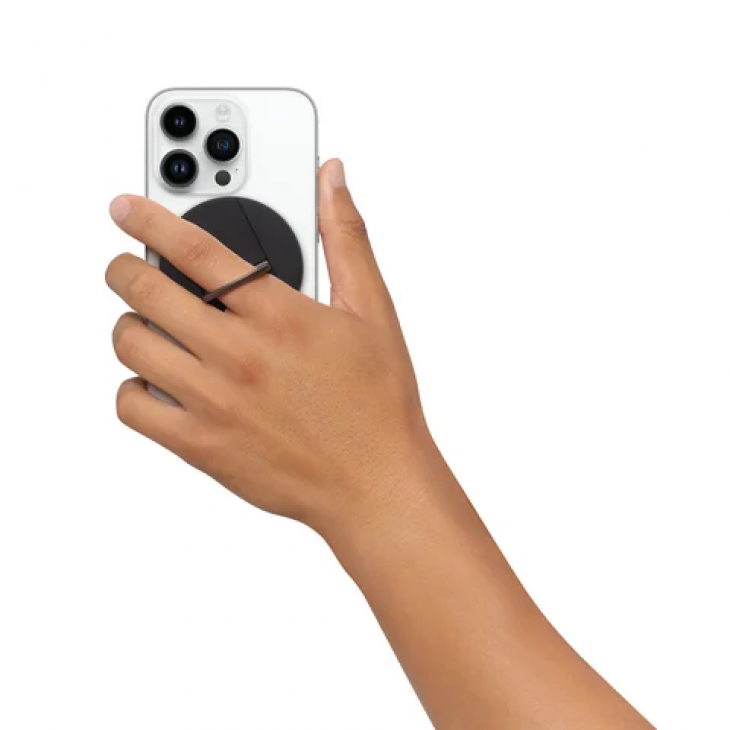 Clips magnetic, THD, atasare iPhone 15,14,13,12 la Apple Macbook, utilizare webcam, negru