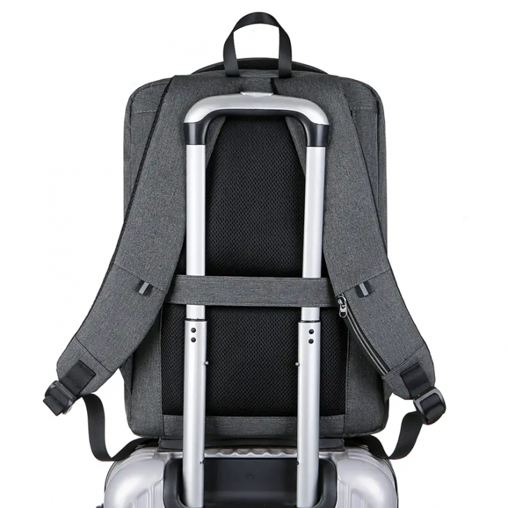 Rucsac TAIKESEN TK-L1, smart casual, rezistent la apa, buzunar anti furt, cu port USB, roz