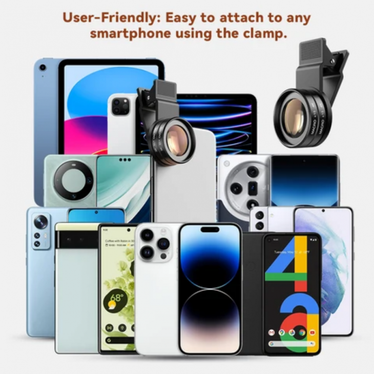 Lentila macro profesionala, Apexel APL-1530XM, compatibila iPhone 16, Samsung S25, Samsung S24, Huawei, Honor, Motorola, zoom 15-30x