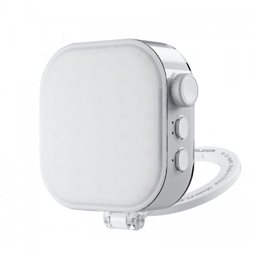 Lampa Magnetica "Ice Cube" cu Iluminare LED, Telesin  P5-BGD-03, Design Portabil si Multifunctional, compatibila iPhone 16,15,15,14,13,12