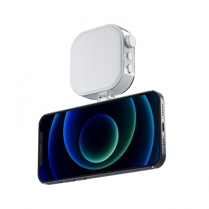 Lampa Magnetica "Ice Cube" cu Iluminare LED, Telesin  P5-BGD-03, Design Portabil si Multifunctional, compatibila iPhone 16,15,15,14,13,12