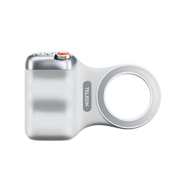 Grip magnetic inteligent, Telesin Fun Shot P1-MP-10, control zoom, telecomanda bluetooth, compatibil iPhone 16, 15, 14, 13, 12