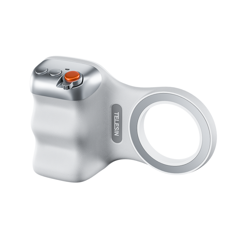 Grip magnetic inteligent, Telesin Fun Shot P1-MP-10, control zoom, telecomanda bluetooth, compatibil iPhone 16, 15, 14, 13, 12