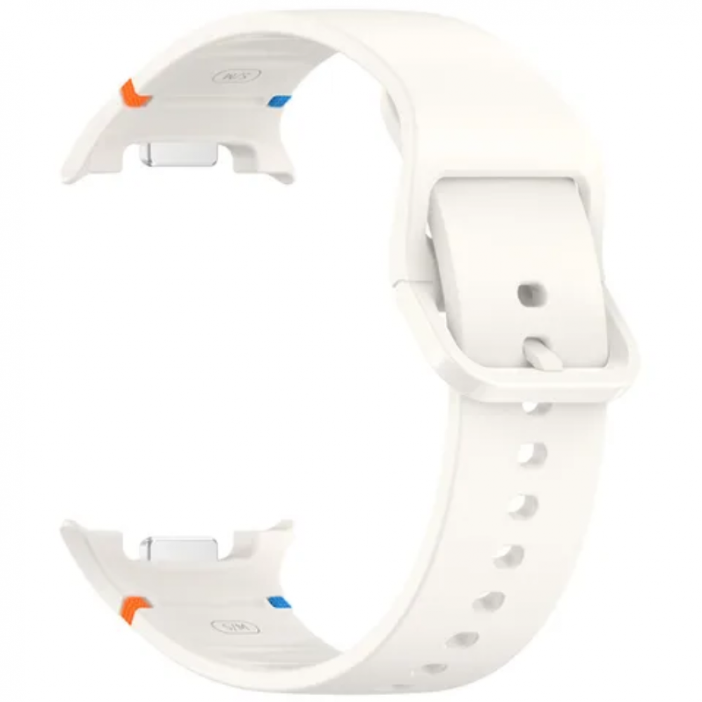 Curea silicon 20 mm, THD, compatibila Samsung Galaxy Watch 8, Samsung Galaxy Watch 8 clasic, marimea S/M, alba
