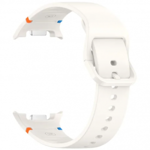 Curea silicon 20 mm, THD, compatibila Samsung Galaxy Watch 8, Samsung Galaxy Watch 8 clasic, marimea S/M, alba