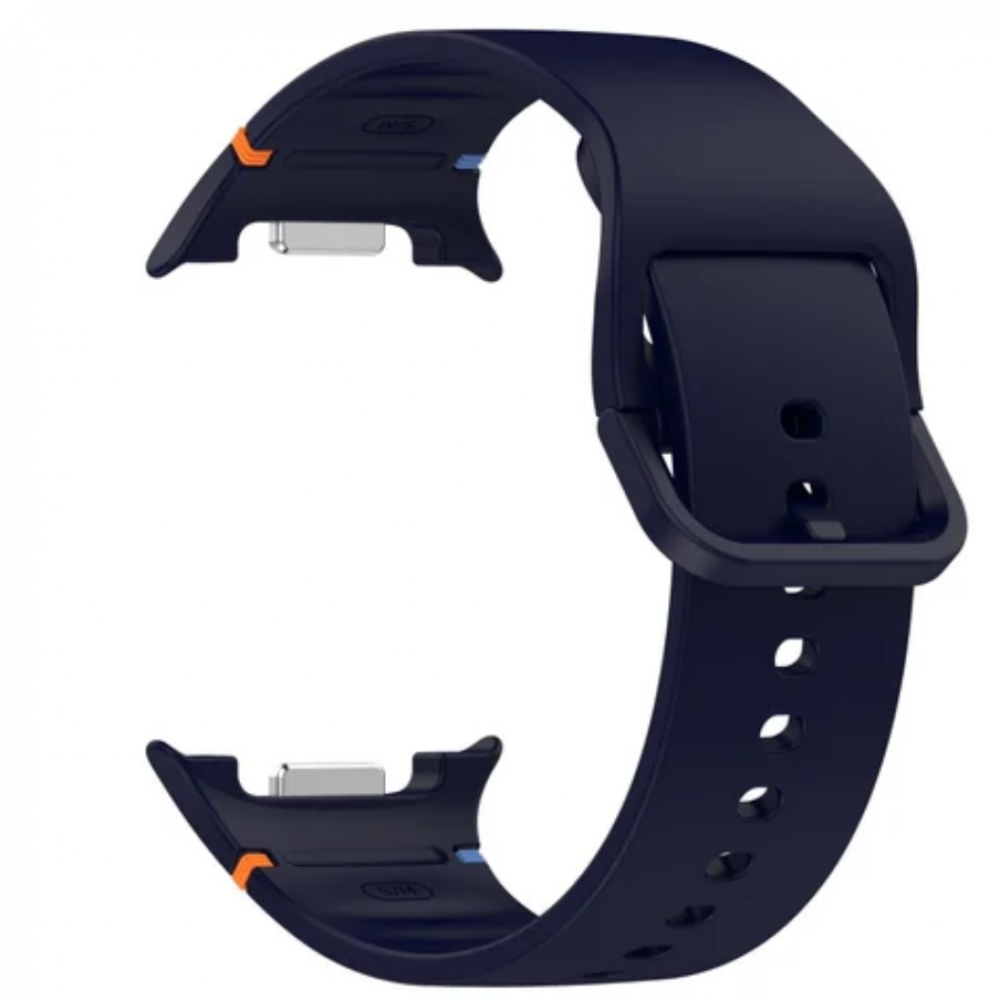 Curea silicon 20 mm, THD, compatibila Samsung Galaxy Watch 8, Samsung Galaxy Watch 8 clasic, marimea M/L, albastru cerneala