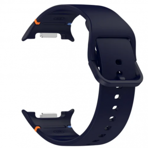 Curea silicon 20 mm, THD, compatibila Samsung Galaxy Watch 8, Samsung Galaxy Watch 8 clasic, marimea M/L, albastru cerneala