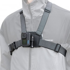 Sistem Surewo tip quick release pentru montarea pe piept a camerelor video sport GoPro Hero 13,12,11,10,9,8,7,6, DJI Osmo, Xiaomi, Akaso