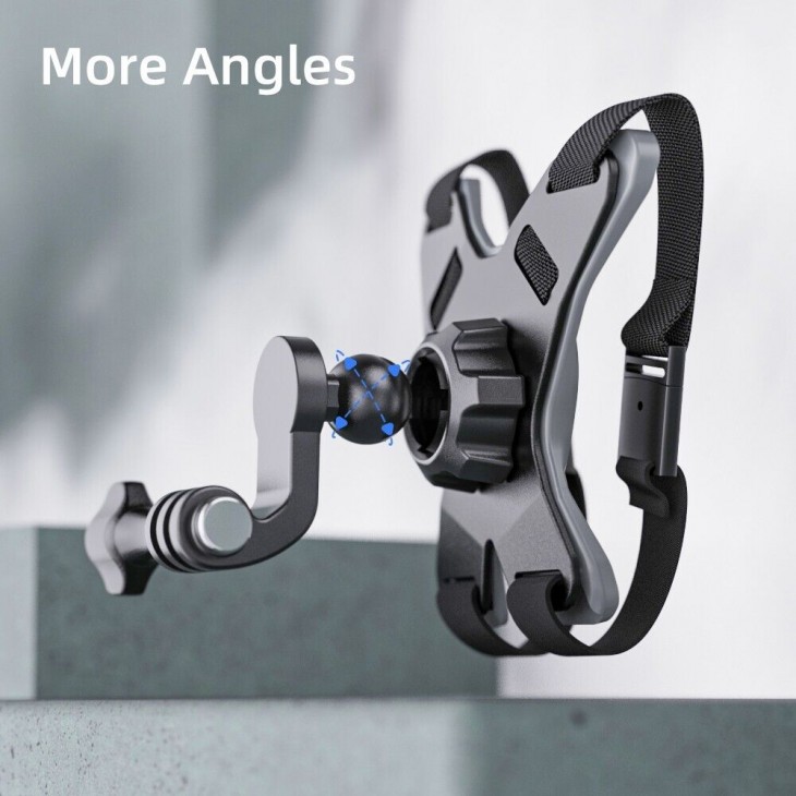 Suport de fixare in forma de X, Surewo, atasare camere sport la casca de motocicleta, bicicleta, compatibil GoPro Hero 13,12,11,10,9,8,7,6, DJI Osmo Action 3/2, Insta 360 X3