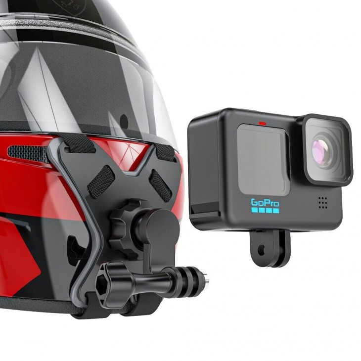 Suport de fixare in forma de X, Surewo, atasare camere sport la casca de motocicleta, bicicleta, compatibil GoPro Hero 13,12,11,10,9,8,7,6, DJI Osmo Action 3/2, Insta 360 X3