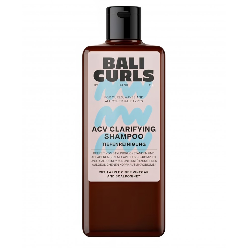 Șampon purifiant Bali Curls ACV Clarifying Shampoo, cu complex din oțet de mere și Scalposine™, pentru păr creț și ondulat, 200 ml, livrare 7-9 zile