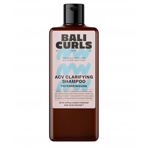 Șampon purifiant Bali Curls ACV Clarifying Shampoo, cu complex din oțet de mere și Scalposine™, pentru păr creț și ondulat, 200 ml, livrare 7-9 zile