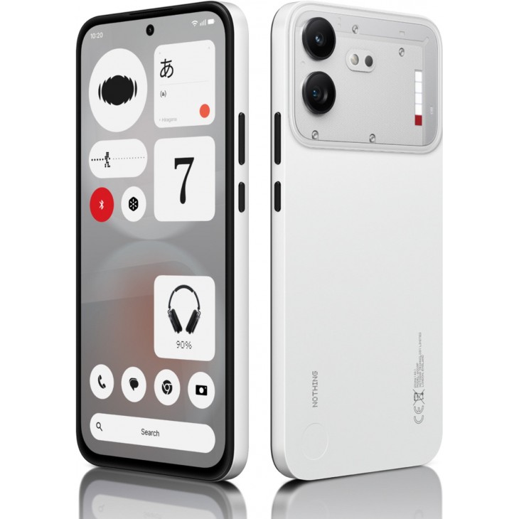Telefon mobil Nothing Phone (4b), Dual SIM, 5G, 8GB RAM, 128GB, Alb