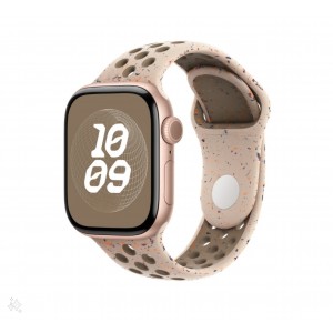 Curea sport cu orificii, THD, compatibila Apple Watch 42 mm seria 10, Apple Watch SE 40 mm, galben desert