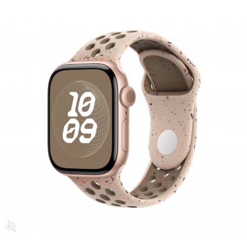 Curea sport cu orificii, THD, compatibila Apple Watch 42 mm seria 10, Apple Watch SE 40 mm, galben desert