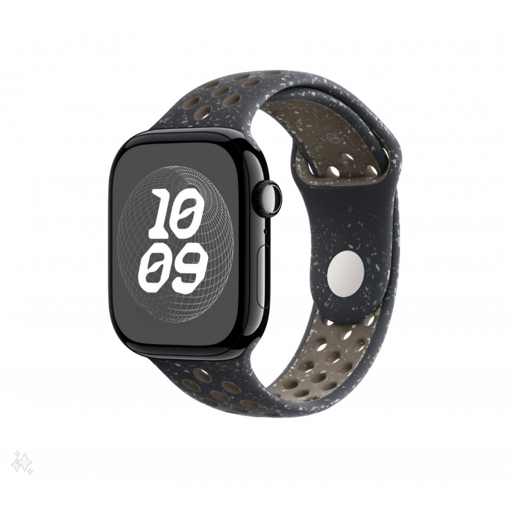 Curea sport cu orificii, THD, compatibila Apple Watch 46 mm seria 10, Apple Watch SE 44 mm, midnight sky