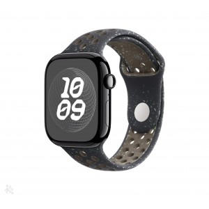 Curea sport cu orificii, THD, compatibila Apple Watch 46 mm seria 10, Apple Watch SE 44 mm, midnight sky