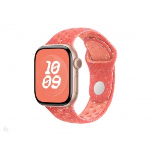 Curea sport cu orificii, THD, compatibila Apple Watch 42 mm seria 10, Apple Watch SE 40 mm, portocaliu