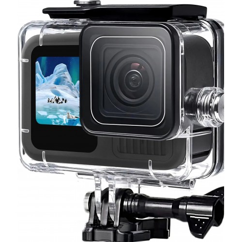 Carcasa subacvatica, Surewo, compatibila GoPro Hero 13, adancime maxima 60 metri, ultra-transparenta