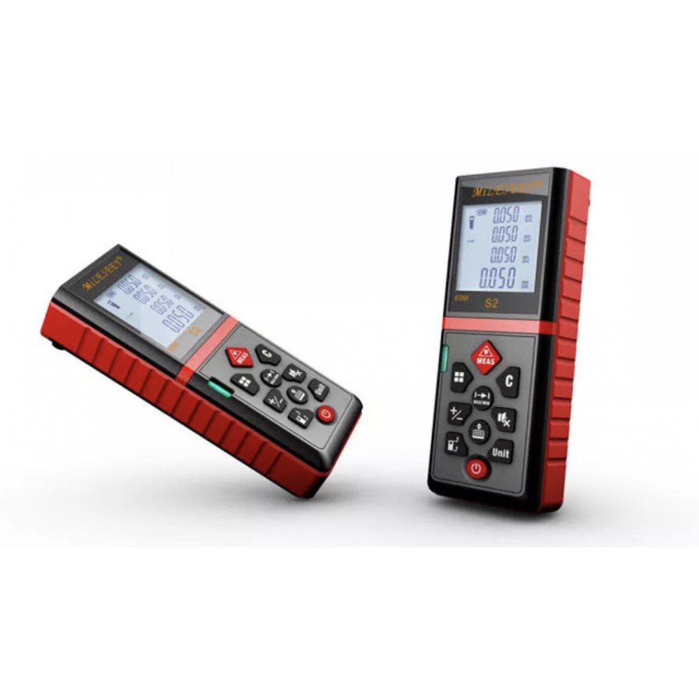 Telemetru cu laser profesional, Mileseey S2, 40 m, ± 2 mm precizie, dioda laser