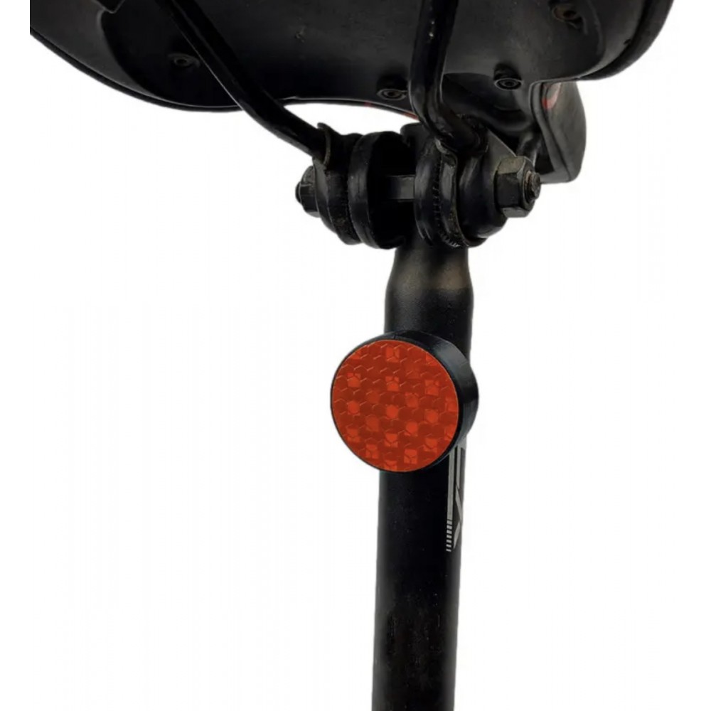 Element reflectorizant THD cu suport tracker Apple Airtag, atasabil la bicicleta, rosu