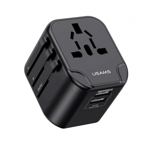 Incarcator de calatorie USAMS, USB, 5V, 2 porturi USB 2.4A
