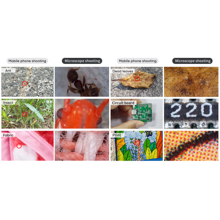 Microscop portabil, Apexel MS008, digital, zoom maxim 800x, ultra-usor, microSD 32Gb, negru