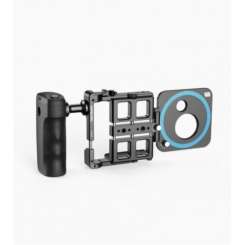 Kit profesional de filmare mobila, Apexel, VideoRig 2 Pro APL-VG05CH, pentru iPhone 16,15,14,13, Samsung S25, S24, S23, Huawei, Oppo