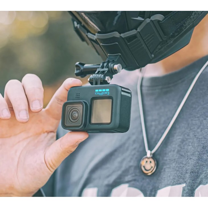 Suport de fixare tip aripa, Surewo, atasare camera sport la casca motocicleta, bicicleta, compatibil GoPro Hero 13, DJI Action 5 Pro, Insta 360 X4