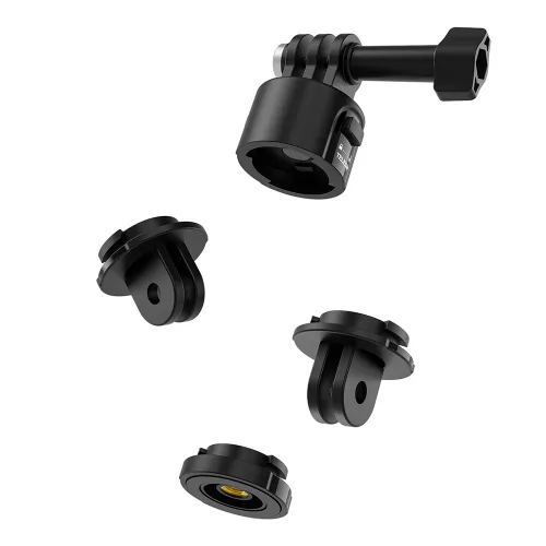 Adaptor multifunctional quick release, Telesin, atasare magnetica, blocare pivotanta, compatibil GoPro Hero 13,12,11,10,9,8,7,6, DJI Osmo Action, Insta 360 X3