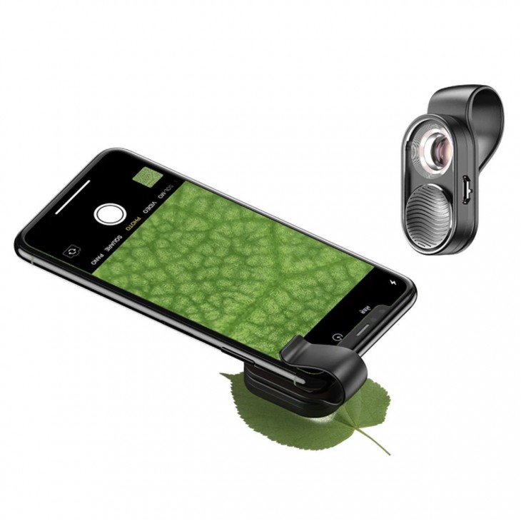 Lentila microscop 100x, marca Apexel cu sistem prindere pentru iPhone 12, iPhone 11,X,8,7,6,5, Samsung, Huawei, Xiaomi, Oppo, Nokia