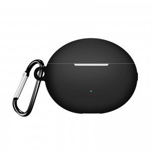 Husa pentru protectia castilor stereo wireless Huawei FreeBuds 5i, culoarea neagra cu carlig prindere