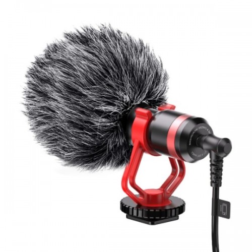 Microfon shotgun, Apexel, MIC-01, compatibil camere foto, smartphone