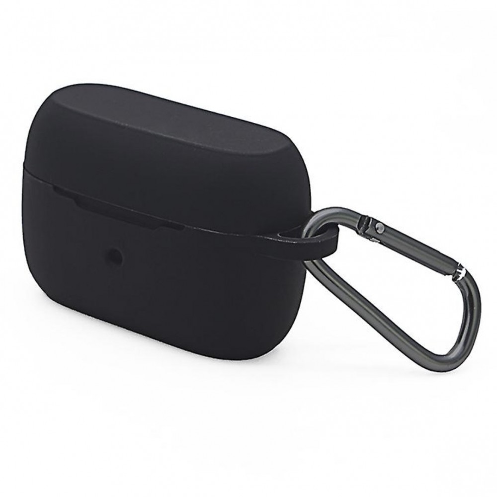 Husa pentru protectia castilor stereo bluetooth Jabra Elite 3, culoarea neagra, cu carlig prindere