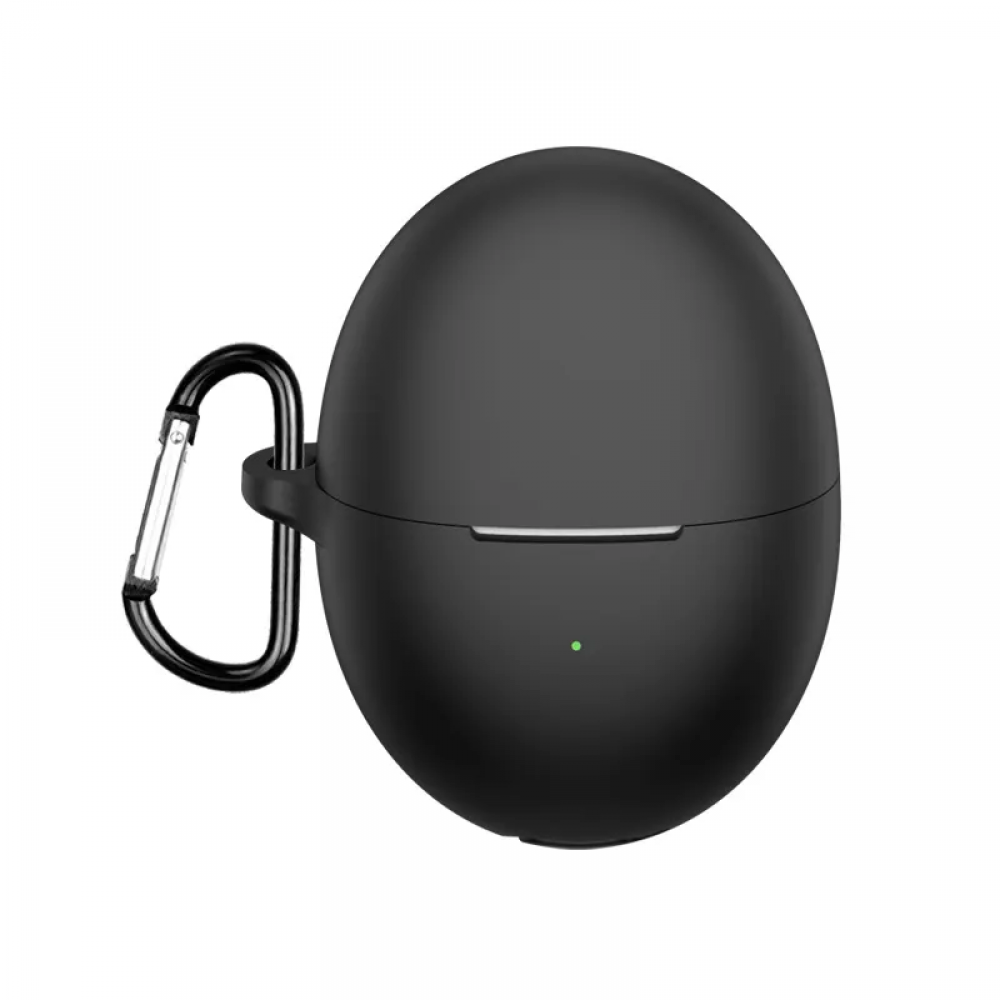 Husa compatibila cu castile wireless Huawei FreeBuds 6, culoarea neagra cu carlig prindere