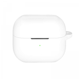 Husa protectie casti wireless, THD, compatibila Samsung Galaxy Buds3 Pro, Samsung Galaxy Buds3, alba