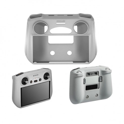 Protectie silicon, STARTRC pentru telecomanda DJI RC, antipraf si antisoc, gri
