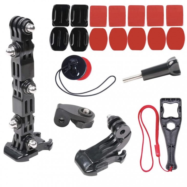 Sistem prindere camera GoPro Hero 10 la casca motocicleta, marca Surewo, culoarea negru