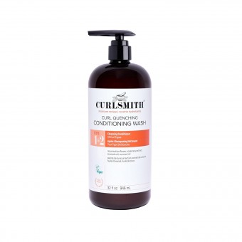 Șampon și balsam 2 în 1 Curlsmith Curl Quenching, pentru păr creț și ondulat, hidratare intensă și control frizz, vegan, 946 ml, livrare maxim 7-8 zile