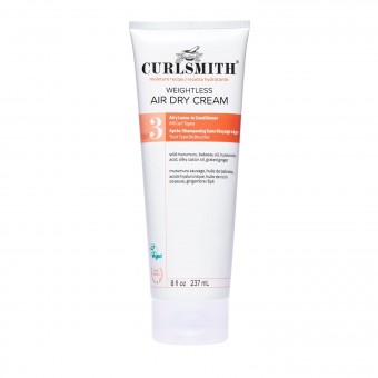 Cremă fără clătire Curlsmith Weightless Air Dry, balsam leave-in pentru toate tipurile de păr, netezire și hidratare ușoară, vegan, 237 ml, livrare maxim 7-8 zile