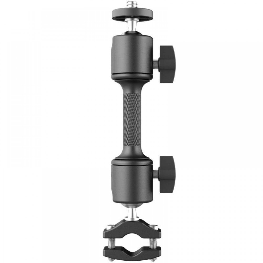 Suport reglabil, dublu rotativ marca Surewo, montare brat oglinda motocicleta camere de actiune GoPro Hero 13,12,11,10,9,8,7,6, Session, DJI Osmo, AKASO, YI, Campark si altele