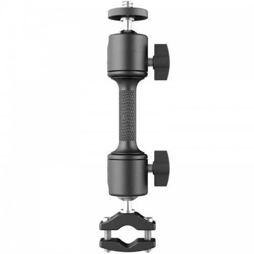 Suport reglabil, dublu rotativ marca Surewo, montare brat oglinda motocicleta camere de actiune GoPro Hero 13,12,11,10,9,8,7,6, Session, DJI Osmo, AKASO, YI, Campark si altele