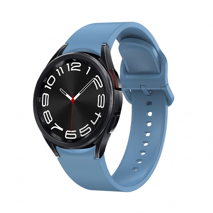 Curea din silicon 20 mm, marca THD, pentru Galaxy Watch6/Classic, Galaxy Watch5/Pro, culoarea albastru