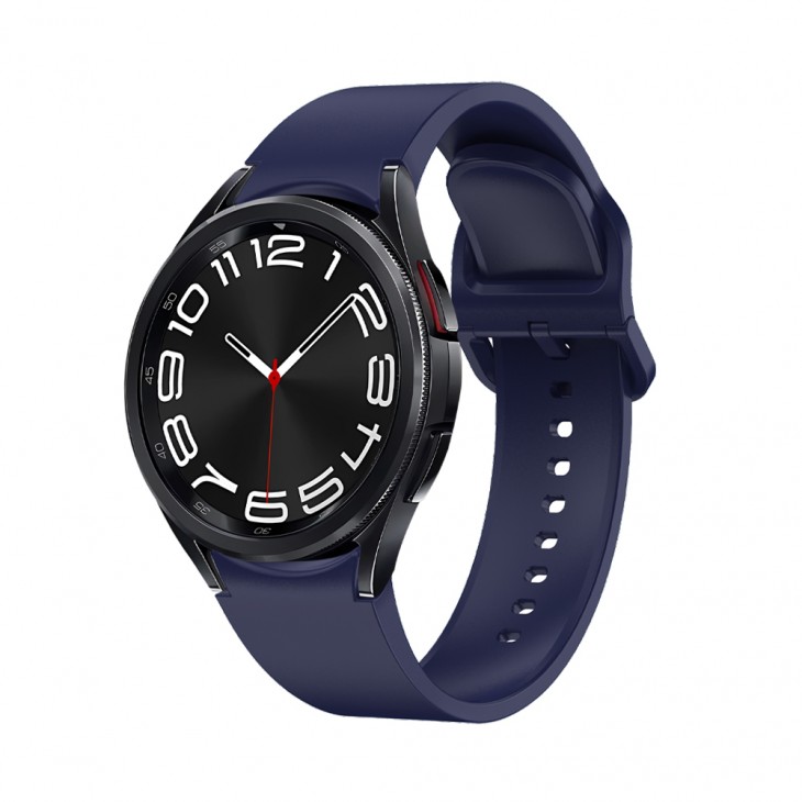 Curea din silicon 20 mm, marca THD, pentru Galaxy Watch6/Classic, Galaxy Watch5/Pro, culoarea albastru inchis
