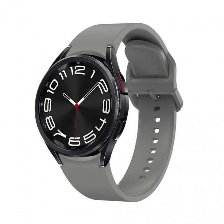 Curea din silicon 20 mm, marca THD, pentru Galaxy Watch6/Classic, Galaxy Watch5/Pro, culoarea gri