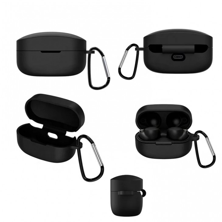 Husa din silicon marca THD pentru castile wireless Sony WF-1000XM4, culoarea negru