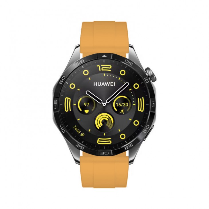Curea Bratara THD pentru Huawei Watch GT4 46 mm, Huawei Watch GT3 Pro, Huawei Watch GT3 46 mm,galbena