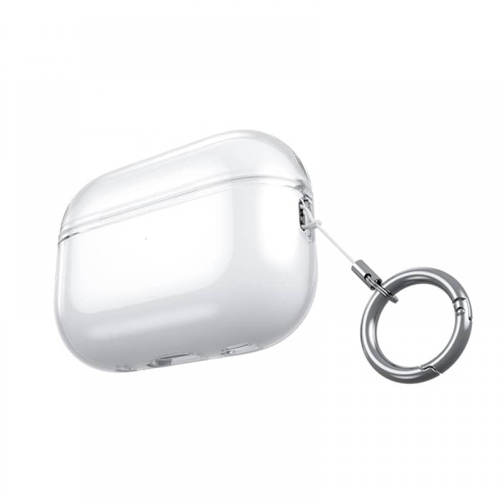 Husa protectie casti wireless, THD, compatibila Apple Airpods Pro generatia 2, transparenta