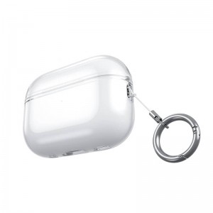 Husa protectie casti wireless, THD, compatibila Apple Airpods Pro generatia 2, transparenta